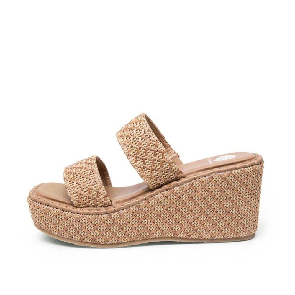 Yellow Box - Women's Tinley Wedge Sandal - Yellow Box - Almond  Almond